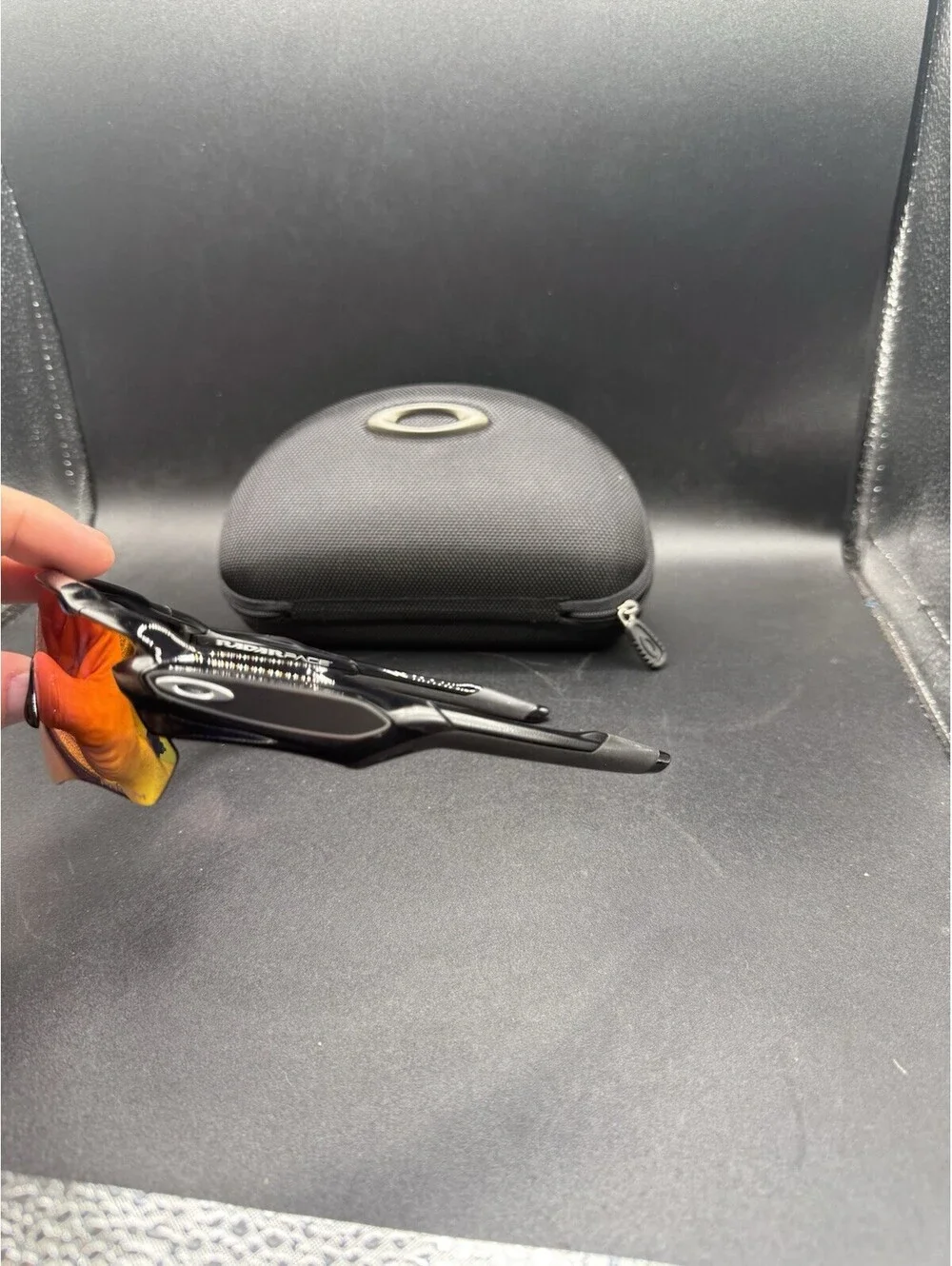 OAKLEY RADAR PACE POLISHED BLACK PRIZM ROAD CLEAR BLUETOOTH CONNECT SUNGLASSES